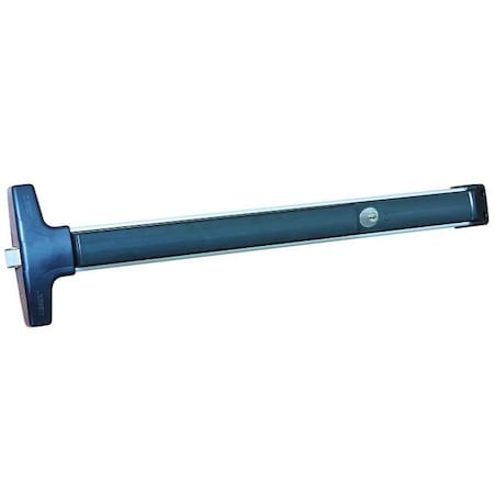 Detex 4' Rim Exit Device with 09BN Key Unlock Lever Trim V4009BN62848